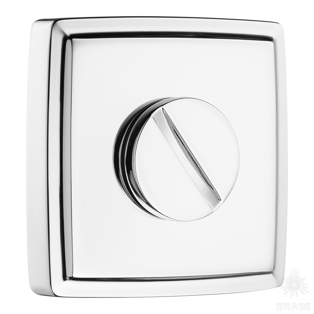 9165 MP02 WC ROSETTE Накладка с поворотной кнопкой, глянцевый хром (комплект 2 шт)