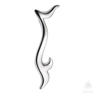 313128MP02L Ручка скоба современная классика, глянцевый хром 128 мм