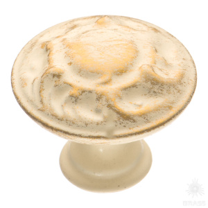 15.352.30.20 Ручка кнопка, слоновая кость с позолотой