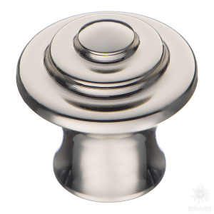 1934 0026 PN Ручка кнопка, глянцевый никель