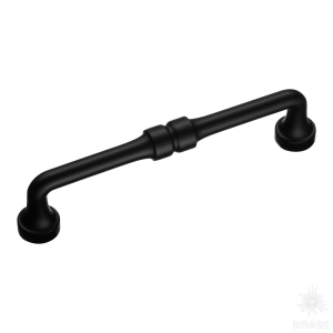 551-128-Matt Black Ручка скоба, чёрный 128 мм