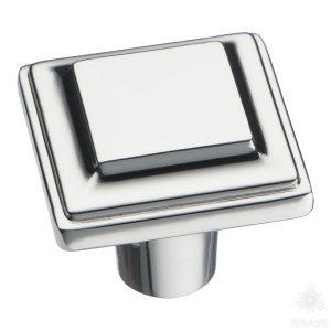 3305 0008 PN Ручка кнопка, глянцевый никель 