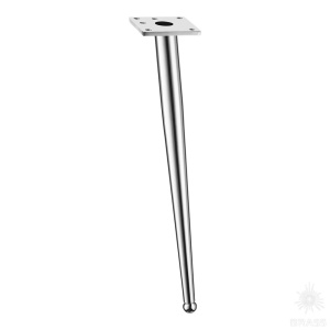 1180 0410 Chrome Опора мебельная BONE, глянцевый хром 410 мм