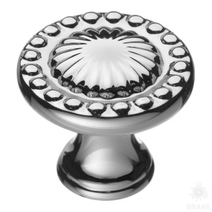 4456 0008 CR Ручка кнопка, глянцевый хром