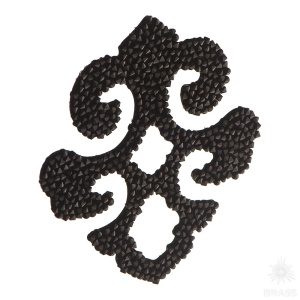 702812-012280 Swarovski elements Декоративная накладка Valentina, чёрный