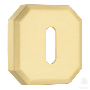 9160 MP35 ROOM ROSETTE Накладка с овальным отверстием для ключа, матовое золото (комплект 2 шт)