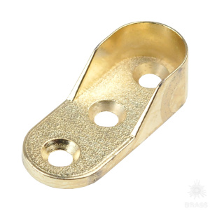 01562 Штангодержатель боковой овальный, глянцевое золото (для 01470)