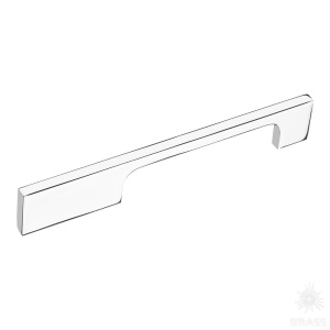 6650 0128 CR Ручка скоба, глянцевый хром 128 мм