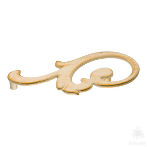 15.141.01.20 left Ручка скоба, слоновая кость с позолотой 96 мм