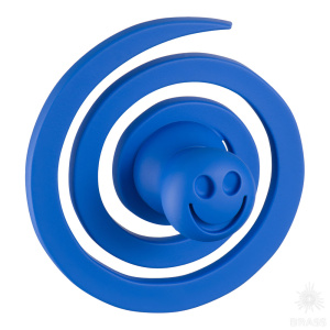 445025ST05 Ручка кнопка детская, червячок синий