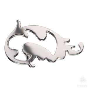 AG264/DX Ручка кнопка современная классика, глянцевый хром