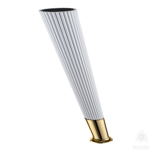 3510 0230 Matt White/Metalized Gold Опора мебельная SUIT, белый матовый/глянцево золото 230 мм