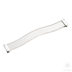 VENEZIA/320-CL Ручка скоба, глянцевый хром/прозрачное стекло 320 мм