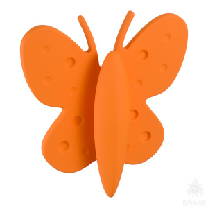 453032ST08 Ручка кнопка детская, бабочка оранжевая 32 мм