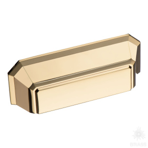 1168 064MP11 Ручка раковина, глянцевое золото 64 мм