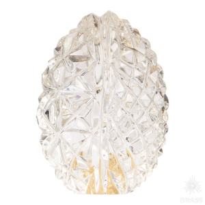 10427 Ручка "Яйцо" Хрусталь, дизайн "Паутинка №2", серия "Вдохновлённые Россией", Прозрачный 