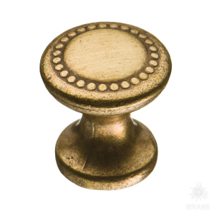 03.0100.B Ручка кнопка классика, античная бронза