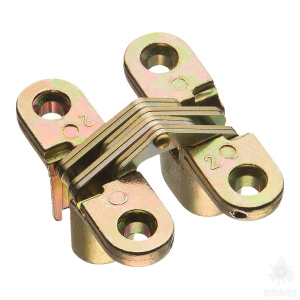 15.07.115-1 Потайная петля 180°, цвет жёлтый цинк