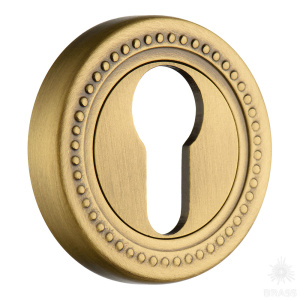 1812-013Y (1 шт) Накладка с цилиндрическим отверстием, состаренная латунь