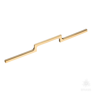 1112 320MP11 Ручка скоба, глянцевое золото 320 мм