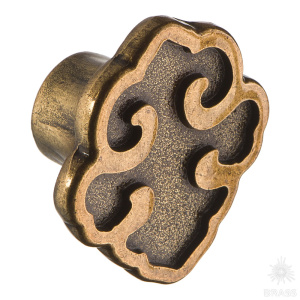 VALENTINA/PS-O Ручка кнопка, старая латунь