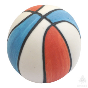 329AR Ручка кнопка детская, баскетбольный мяч