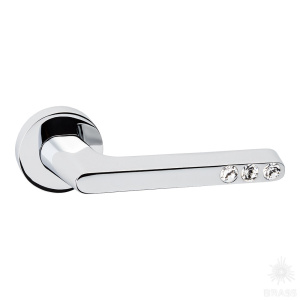 HA102RO12 CR SUETTO Ручка дверная с кристаллами Swarovski, глянцевый хром