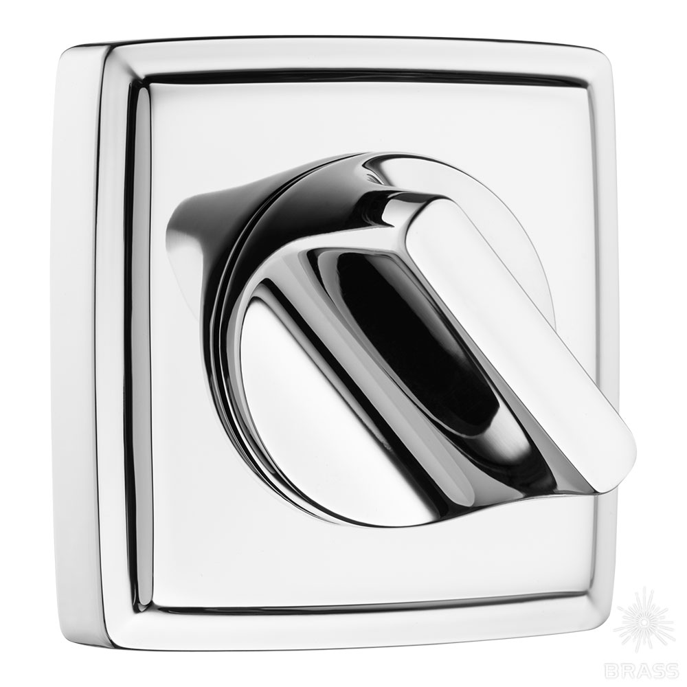 9165 MP02 WC ROSETTE Накладка с поворотной кнопкой, глянцевый хром (комплект 2 шт)