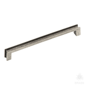 1140 192MP14 Ручка скоба, старое серебро 192 мм