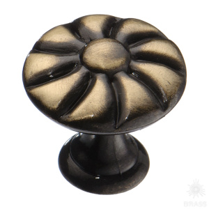 15.369.25.04 Ручка кнопка, старая бронза