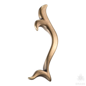 313128MP10L Ручка скоба современная классика, старая бронза 128 мм