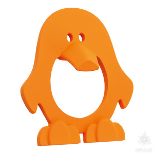 454025ST08 Ручка кнопка детская, пингвин оранжевый