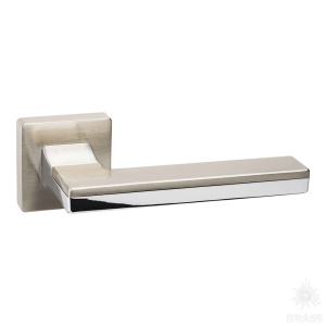 HA100RO11 NB-CR/NB LARISSA Ручка дверная, никель/глянцевый хром