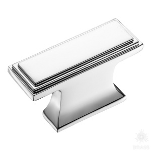 4237 0016 CR Ручка кнопка, глянцевый хром 16 мм