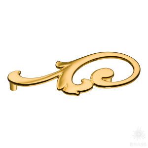 15.141.01.19 left Ручка скоба, глянцевое золото 24K 96 мм