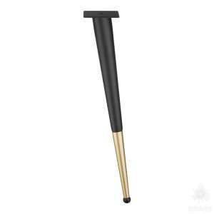 KMA-0125-0510-B13-C25 Black/Matt Gold Опора мебельная, чёрный/матовое золото