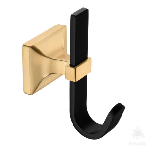 737 Hook Matt Gold-Matt Black Крючок мебельный, сатинированное золото/чёрный 