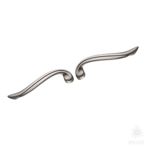 4460 0128 OSM-OSM Ручка скоба (комплект правая и левая), старое серебро 128 мм