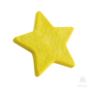 689AM Ручка кнопка детская, звезда жёлтая