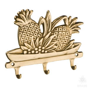 00080 Вешалка "Ананасы", латунь