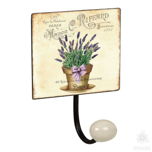 9064N06 Крючок декоративный LA PROVENCE, металл/фарфор