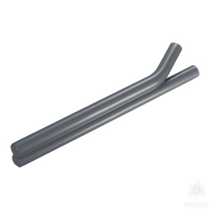 AT 103.128.65 left ATIPICA Ручка скоба, глянцевый серый 128 мм