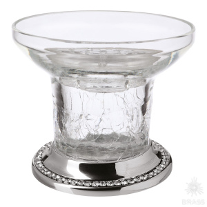 3516-75-005 Держатель для мыла, латунь с кристаллами Swarovski, глянцевый хром