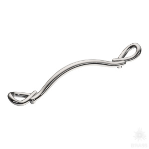 285-128-Chrome Ручка скоба современная классика, глянцевый хром 128 мм