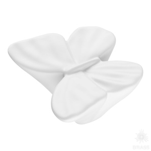 5206 F1W Ручка кнопка Бабочка, белый