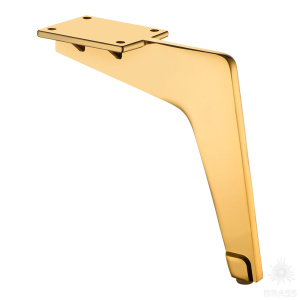 1330 0150 Gold Опора мебельная Milano, глянцевое золото 150 мм