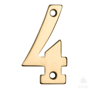 700200-7040179 Номер на дверь, цифра "4", латунь