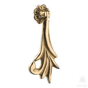 07160-001 Ручка капля, глянцевая латунь