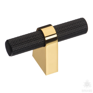 8965 0008 GL-AL6 Ручка кнопка, глянцевое золото/чёрный