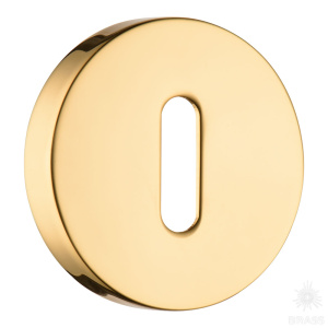 9189 MP11 ROOM ROSETTE Накладка с овальным отверстием для ключа, глянцевое золото (комплект 2 шт)